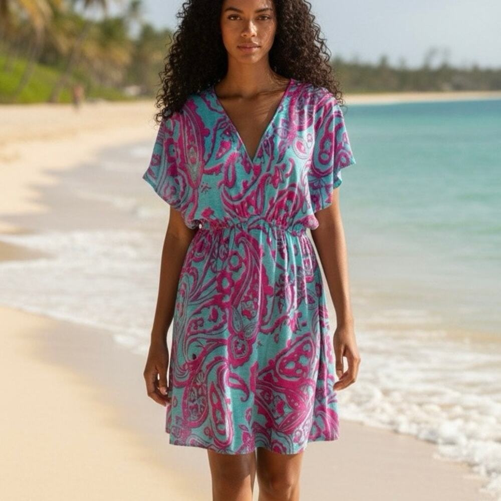 One The Land Beach cover up Petra Jersey size small NWT